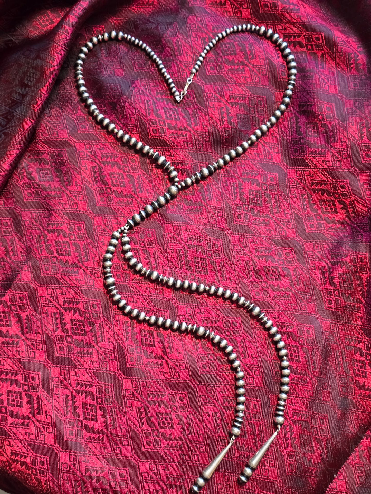 Sterling silver lariat