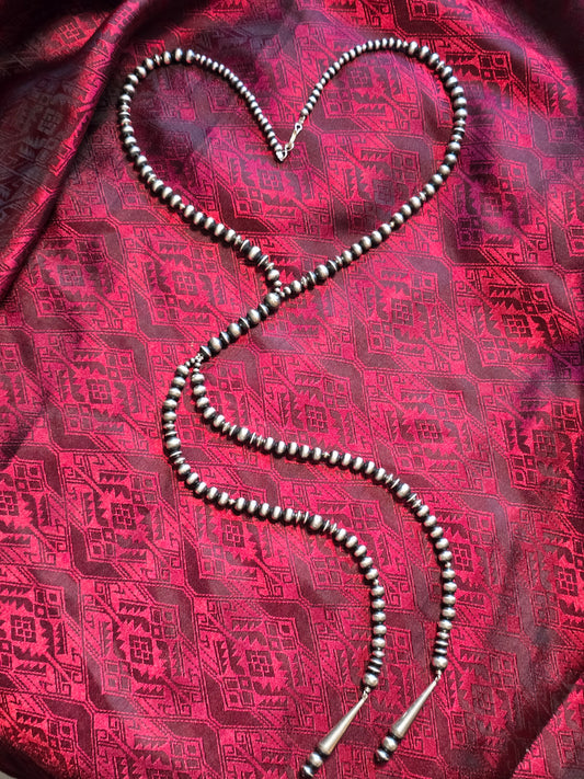 Sterling silver lariat