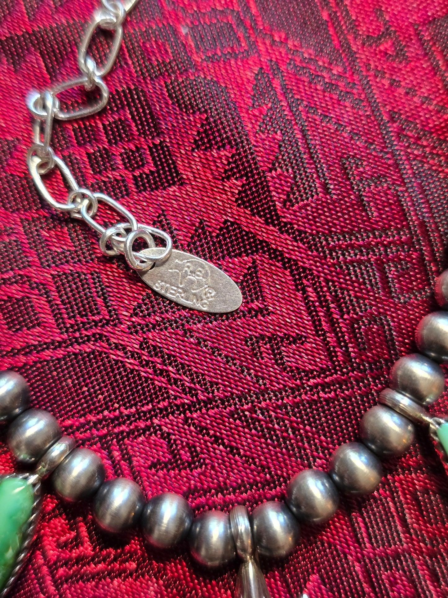 Sterling Silver Native American made Naja necklace