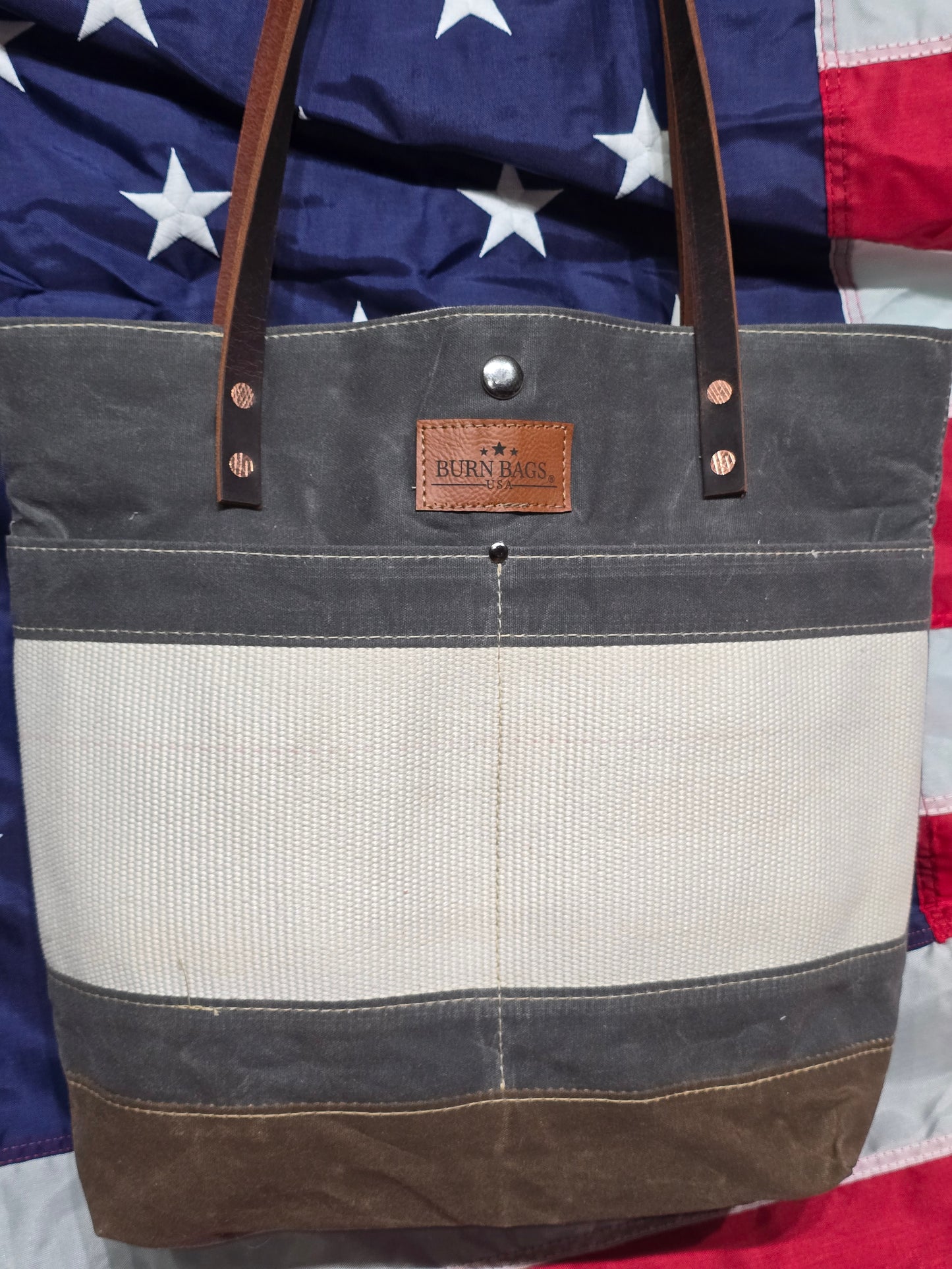 Greensboro, NC Classic Burn Bag-CHARCOAL/WHITE