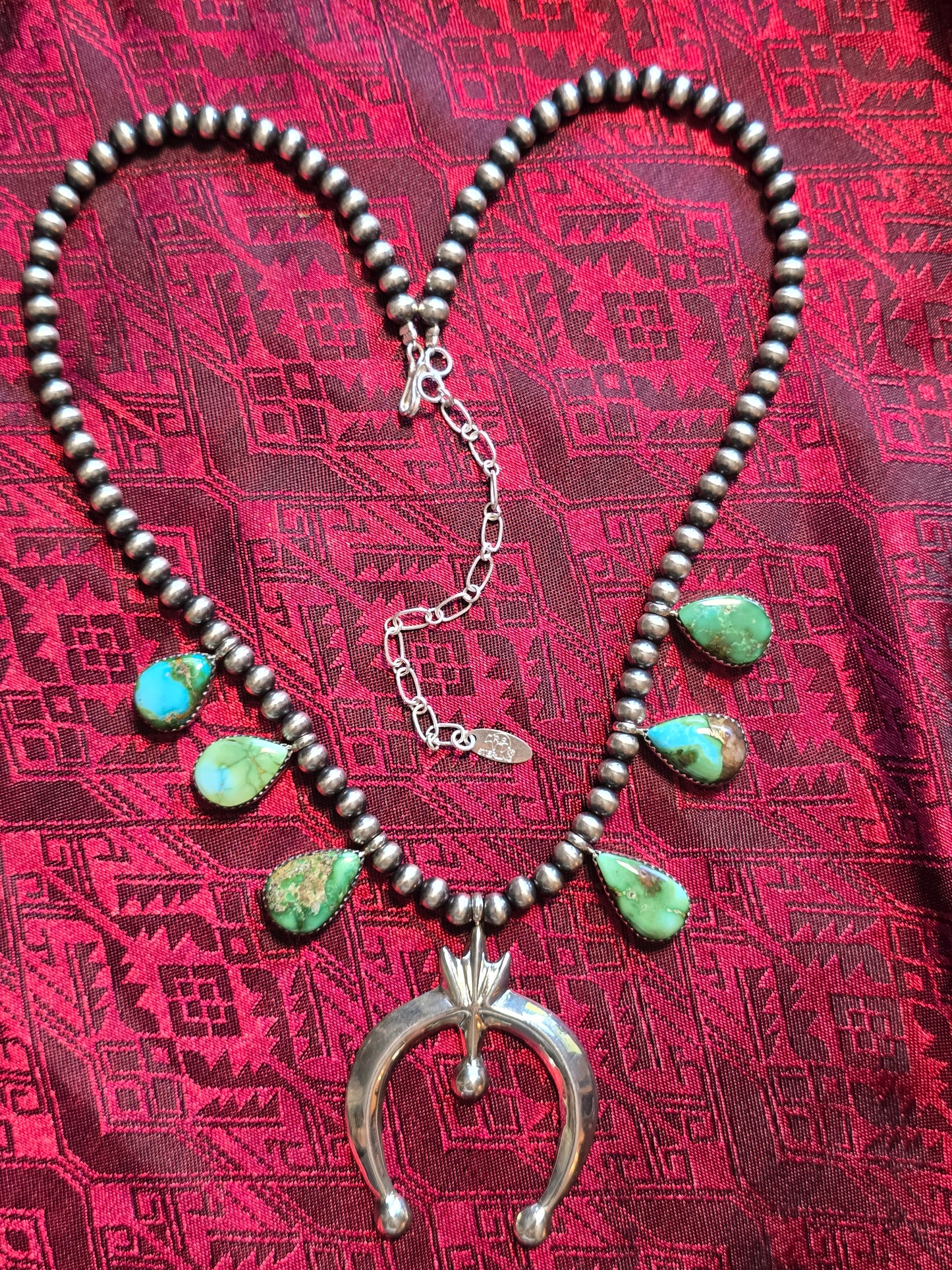 Sterling Silver Native American made Naja necklace