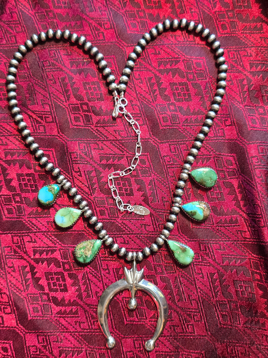 Sterling Silver Native American made Naja necklace