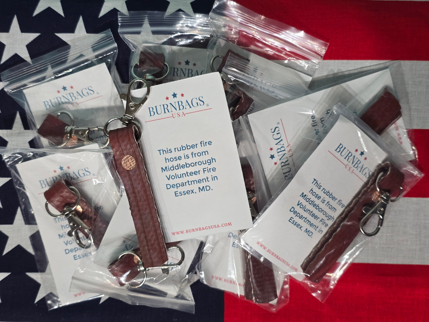 Fire Hose Keychain