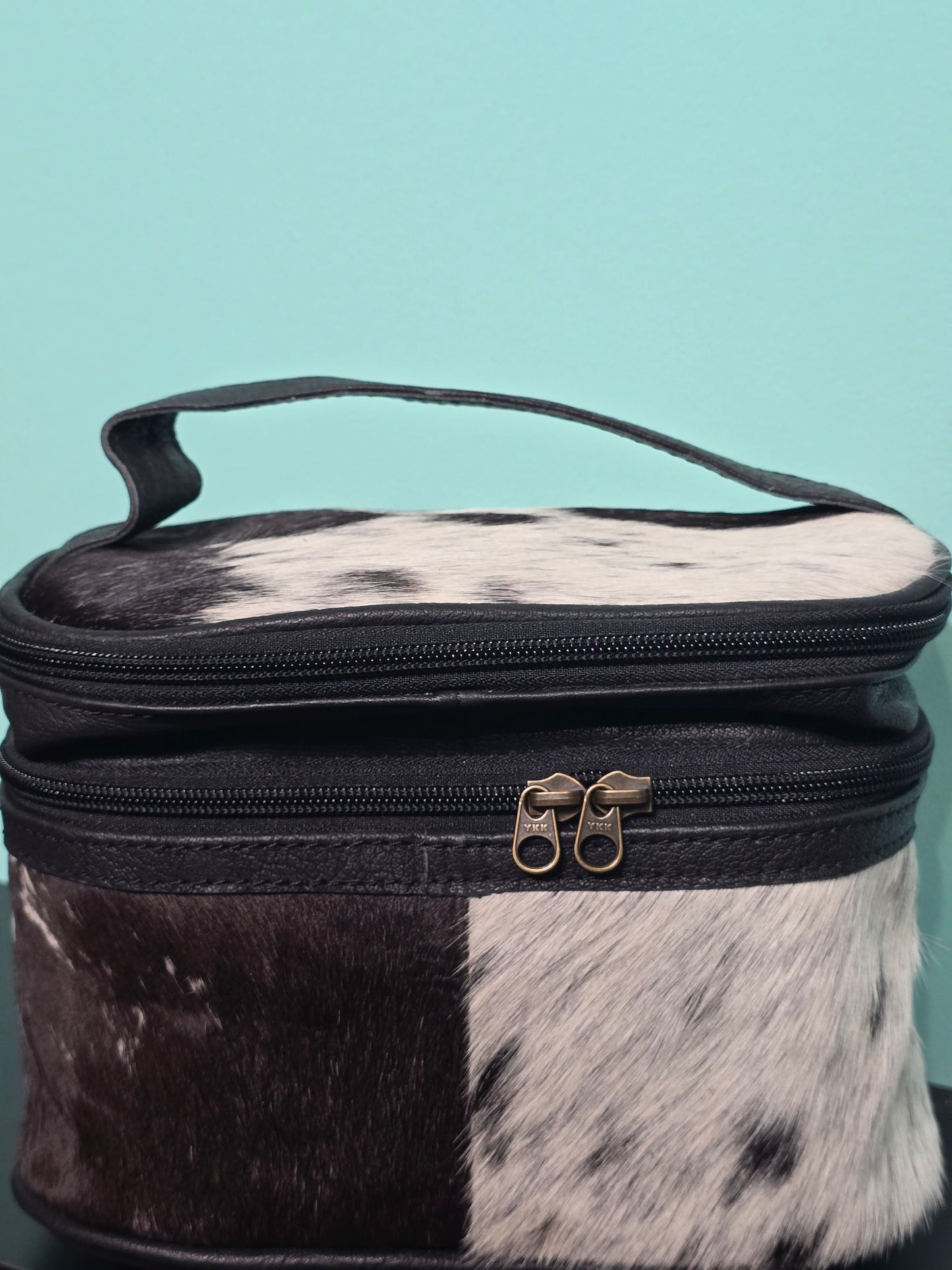 Cowhide Makeup Bag