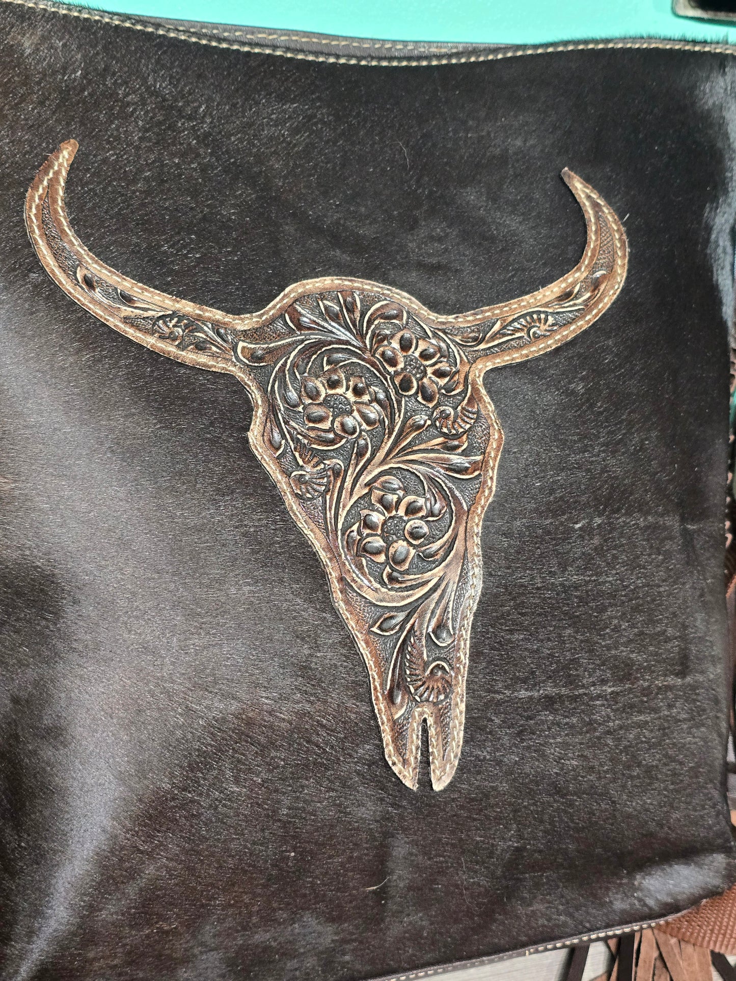 Bison Hair-on-hide Crossbody Bag