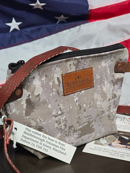 Grey Camo Mini Crossbody Bag