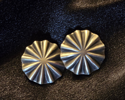 #225 concho post back earrings