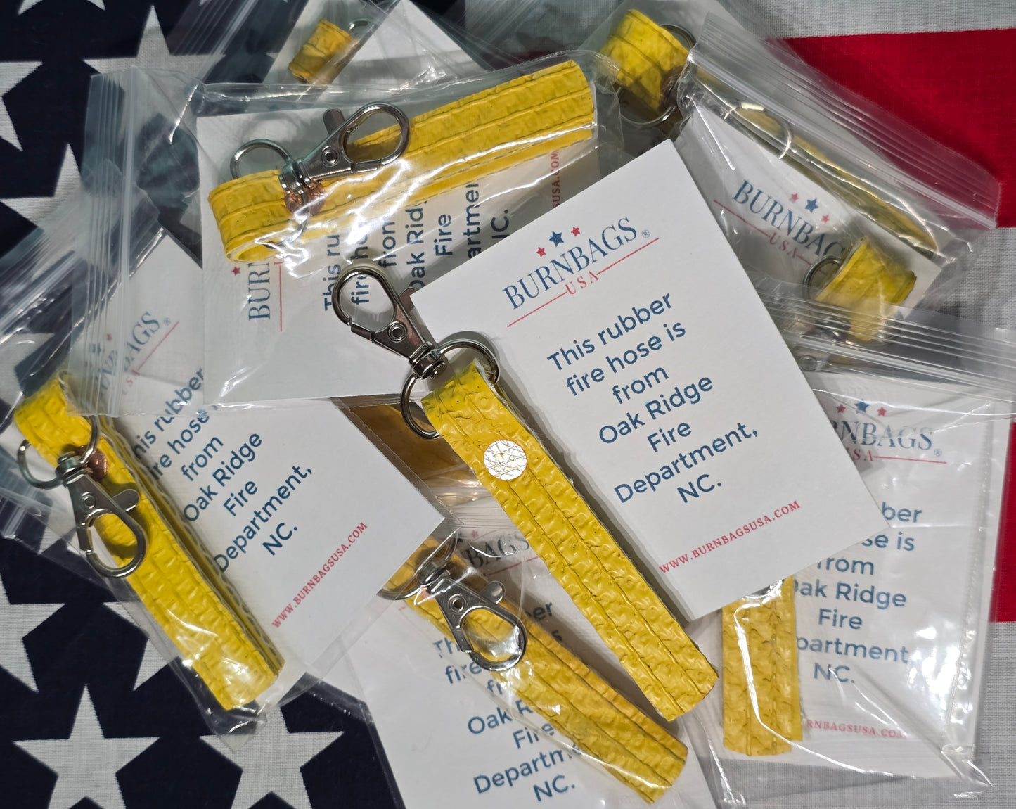 Fire Hose Keychain